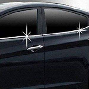  Premium Quality Car Lower Window Chrome Garnish / Chrome Window Garnish Molding for Maruti Suzuki Celerio (4 pcs)