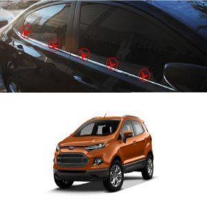 AUTO ATTIRE Premium Quality ECO Sport / Ecosport Chrome Plated Window Garnish / Lower Garnish / Half Door Garnish