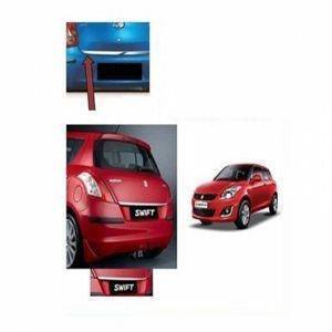 AUTO ATTIRE Premium Quality Swift Chrome Plated Dicky Patti Garnish / Back Door Garnish / Trunk lid garnish