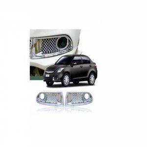 AUTO ATTIRE Premium Quality Swift Dzire / Dezire Chrome Plated Fog Lamp Cover 02 Pcs (2015-2016)