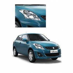 AUTO ATTIRE Premium Quality Swift Dzire / Dezire Chrome Plated Head Light Cover (2011-2014)