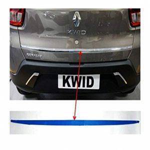 AUTO ATTIRE Premium Quality Kwid Chrome Plated Dicky Patti Garnish / Back door Garnish / Trunk Lid Garnish (04 Pcs)