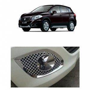 AUTO ATTIRE Premium Quality S Cross / S-Cross/ S.Cross Chrome Plated Fog Lamp Cover (02 Pcs)