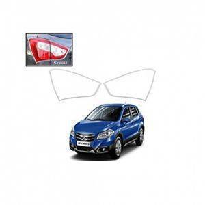 AUTO ATTIRE Premium Quality S Cross / S-Cross/ S.Cross Chrome Plated Tail Light cover (02 Pcs)