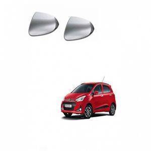 AUTO ATTIRE Premium Quality i10 Grand Chrome Plated Mirror Cover (02 Pcs)