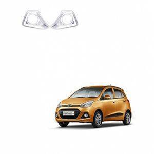 AUTO ATTIRE Premium Quality i10 Grand  Chrome Plated Fog Lamp Cover (02 Pcs)