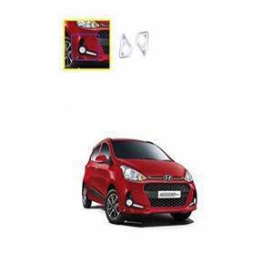 AUTO ATTIRE Premium Quality i10 Grand 2017 Chrome Plated Fog Lamp Cover (02 Pcs)