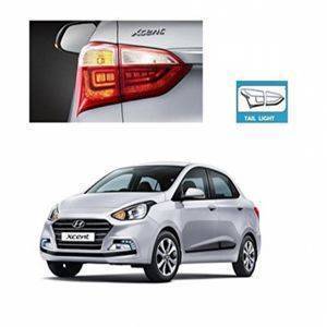 AUTO ATTIRE Premium Quality Xcent 2017 Chrome Plated Tail  Light Cover Garnish (02 Pcs)