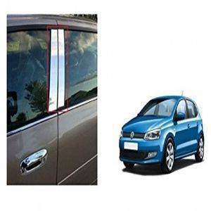 AUTO ATTIRE Premium Quality POLO Chrome Plated Pillar Garnish (04 Pcs)