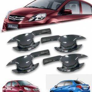 AUTO ATTIRE Premium Quality AMAZE Chrome Plated Finger Bowl Guard Cover (04 Pcs)