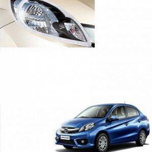 AUTO ATTIRE Premium Quality AMAZE 2018 Chrome Plated Head Light Cover Garnish (02 Pcs)