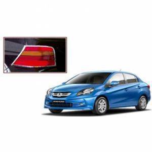 AUTO ATTIRE Premium Quality AMAZE Chrome Plated Tail Light Cover Garnish (02 Pcs)