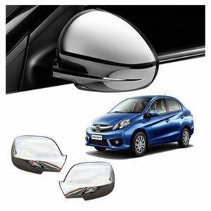 AUTO ATTIRE Premium Quality AMAZE 2018 Chrome Plated Mirror Cover (02 Pcs) 