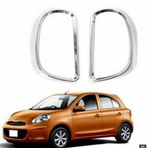AUTO ATTIRE Premium Quality MICRA Chrome Plated Tail Light Cover Garnish (02 Pcs)