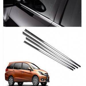 AUTO ATTIRE Premium Quality MOBILIO Chrome Plated Window Garnish / Half Door Garnish / Lower Garnish (04 Pcs)