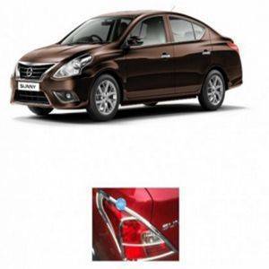 AUTO ATTIRE Premium Quality SUNNY Chrome Plated Tail Light Cover Garnish (02 Pcs)