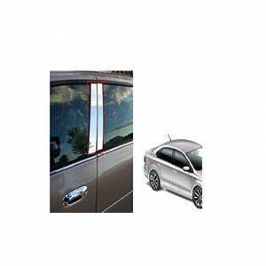 AUTO ATTIRE Premium Quality SUNNY Chrome Plated Pillar Cover (04 Pcs)