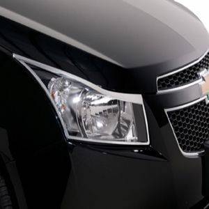 AUTO ATTIRE Premium Quality BEAT Chrome Plated Head Light Cover Garnish  (02 Pcs)