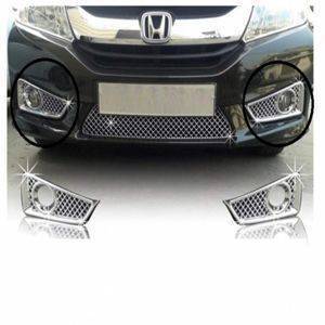 AUTO ATTIRE Premium Quality HONDA CITY IDTEC  Chrome Plated Fog lamp Cover (02 Pcs)