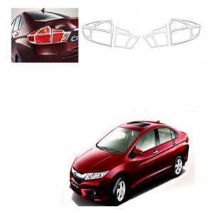 AUTO ATTIRE Premium Quality HONDA CITY IDTEC  Chrome Plated Tail Light Cover (02 Pcs)