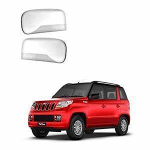 AUTO ATTIRE Premium Quality TUV 300  Chrome Plated Mirror Cover (02 Pcs)