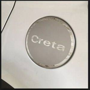 AUTO ATTIRE Premium Quality CRETA Chrome Plated Petrol Tank Cap Cover (01 Pcs)