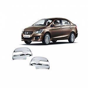 AUTO ATTIRE Premium Quality CIAZ Chrome Plated Mirror Cover (02 Pcs)