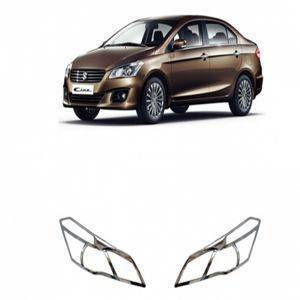 AUTO ATTIRE Premium Quality CIAZ Chrome Plated Head Light Cover (02 Pcs)