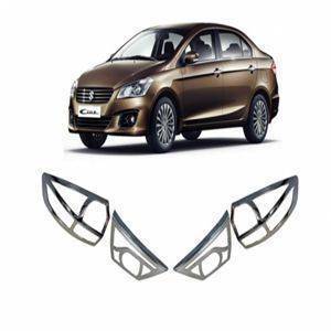 AUTO ATTIRE Premium Quality CIAZ Chrome Plated Tail Light Cover (02 Pcs)