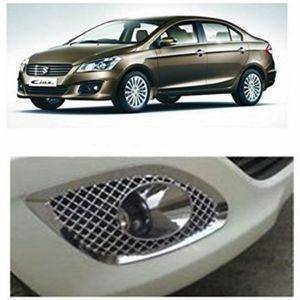 AUTO ATTIRE Premium Quality CIAZ Chrome Plated Fog Lamp Cover (02 Pcs)