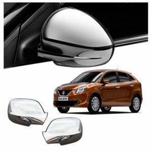 AUTO ATTIRE Premium Quality BALENO Chrome Plated Mirror Cover (02 Pcs)