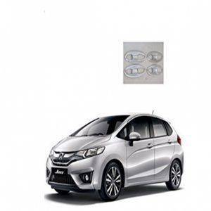 AUTO ATTIRE Premium Quality JAZZ Chrome Plated Finger Bowl Guard Cover (04 Pcs)