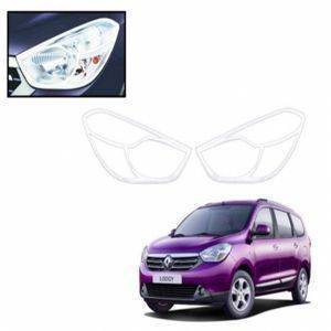 AUTO ATTIRE Premium Quality LODGY Chrome Plated Head Light Cover Garnish (02 Pcs)