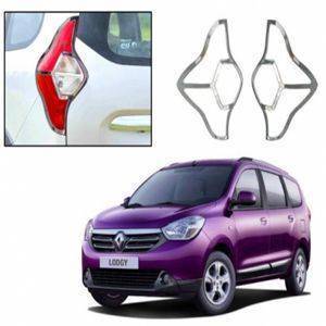 AUTO ATTIRE Premium Quality LODGY Chrome Plated Tail Light Cover Garnish (02 Pcs)