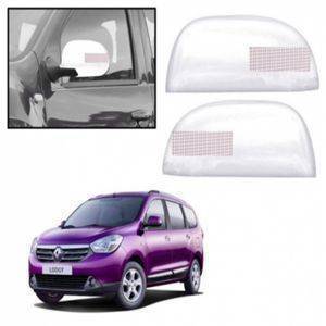AUTO ATTIRE Premium Quality LODGY Chrome Plated Mirror Cover (02 Pcs) 