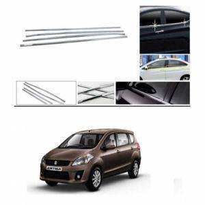 AUTO ATTIRE Premium Quality ERTIGA Old Chrome Plated Window Garnish / Half Door Garnish / Lower Garnish (04 Pcs)