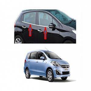 AUTO ATTIRE Premium Quality ERTIGA New Chrome Plated Window Garnish / Half Door Garnish / Lower Garnish (04 Pcs)