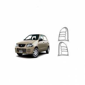 AUTO ATTIRE Premium Quality Alto Old Chrome Plated Tail Light Cover Garnish (02 Pc)