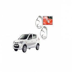 AUTO ATTIRE Premium Quality Alto 800 Chrome Plated Tail Light Cover Garnish (02 Pcs)