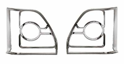 Car Chrome Tail Light Garnish for Maruti 800 Car (2 Pcs)