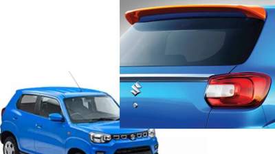 Rear SPOILER for Maruti Suzuki S Presso (White|Black)