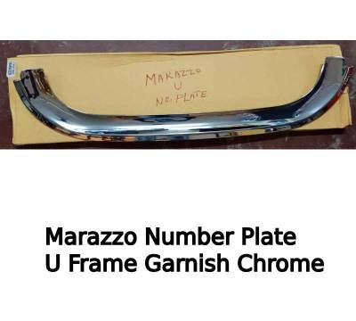 Premium Quality Chrome Plated Number Plate U Frame Garnish for Mahindra Marazzo