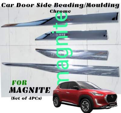 Car Side Beading Chrome for Nissan Magnite / Body Side Moulding - Chrome(Set of 4pcs)