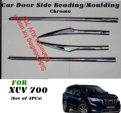 Car Side Beading Chrome for Mahindra XUV 700 / Body Side Moulding - Chrome(Set of 4pcs)