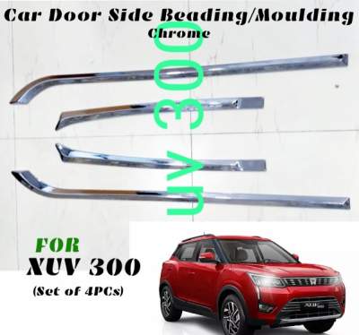Car Side Beading Chrome for Mahindra XUV 300 / Body Side Moulding - Chrome(Set of 4pcs)