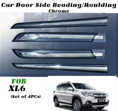 Car Side Beading Chrome for Maruti XL6 / Body Side Moulding - Chrome(Set of 4pcs)