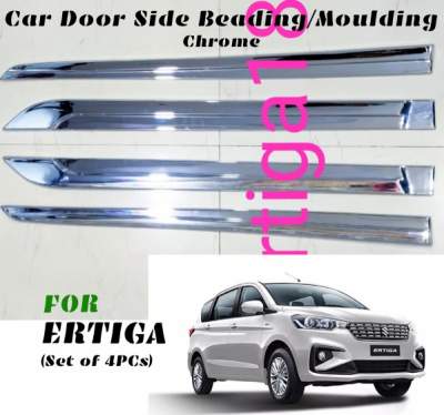 Car Side Beading Chrome for Maruti Eritga / Body Side Moulding - Chrome(Set of 4pcs)