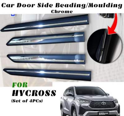 Car Side Beading Chrome for Toyota Innova Hycross / Body Side Moulding - Chrome(Set of 4pcs)