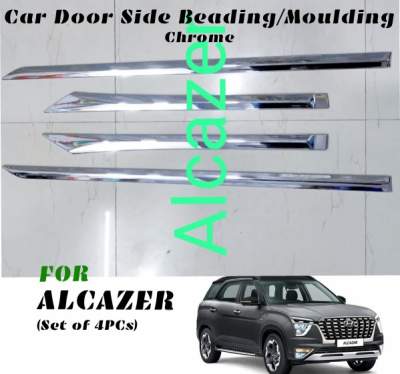 Car Side Beading Chrome for Hyundai Alcazar / Body Side Moulding - Chrome(Set of 4pcs)