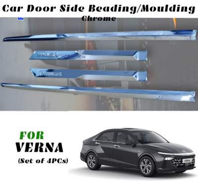 Car Side Beading Chrome for Hyundai Verna / Body Side Moulding - Chrome(Set of 4pcs)